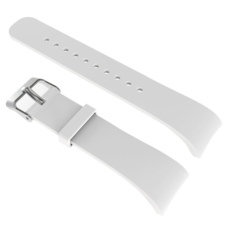 Solid Color Leather Watch Band for Galaxy Gear Fit2 R360