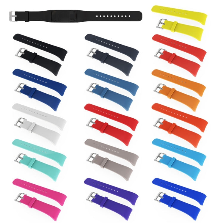 Bracelet de montre en cuir de couleur unie pour Galaxy Gear Fit2 R360