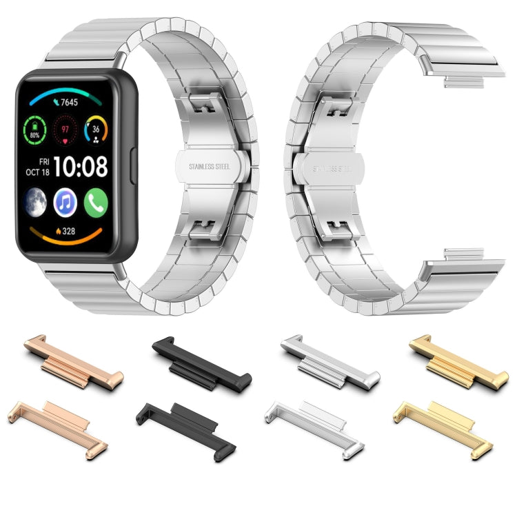 Connecteurs de bracelet de montre en métal 2 en 1 pour Huawei Watch Fit 2