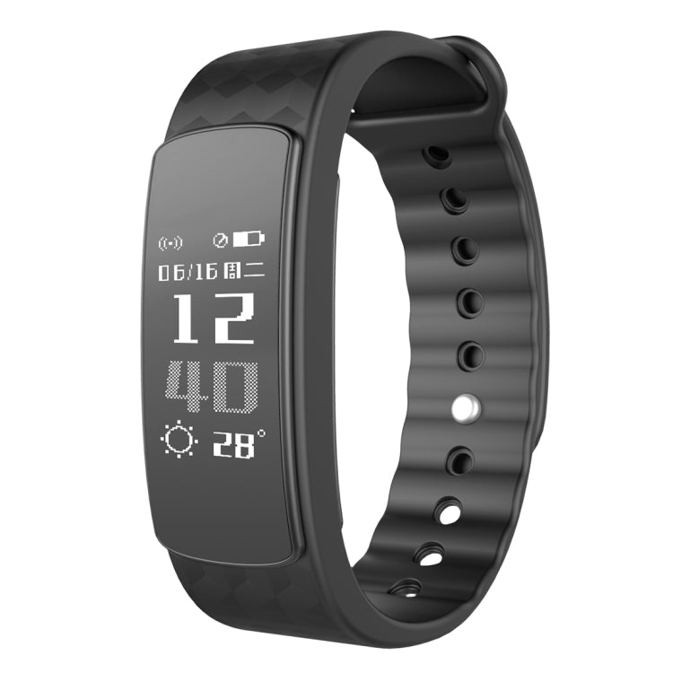 IWOWN i3 HR 0.96 inch OLED Display Bluetooth 4.0 Smart Bracelet, Support Call / Message Display,Time Display, Heart Rate Monitor, Sleep Management, Pedometer, Sedentary Reminder, Compatible with Android and iOS Phones, IWOWN i3 HR Black