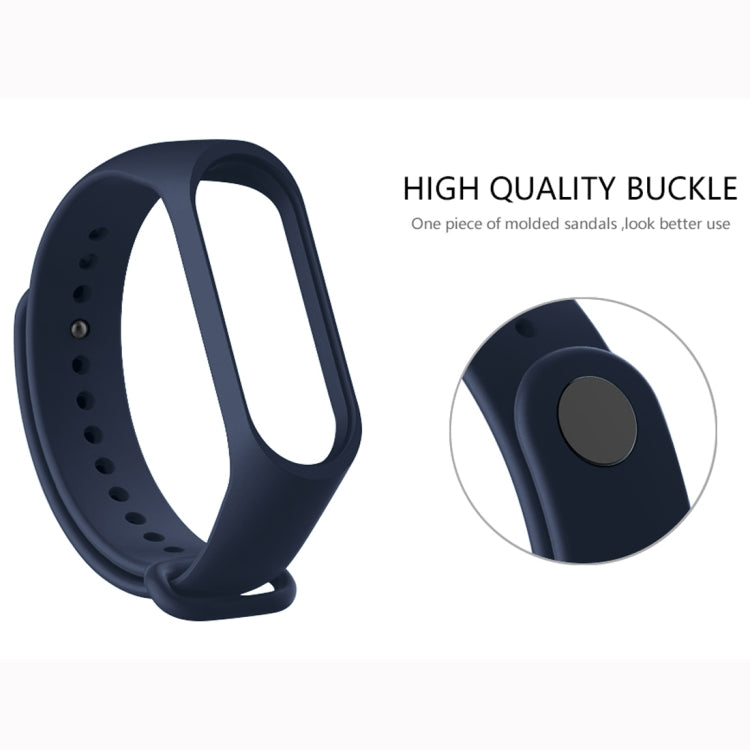 Pure Color Soft TPU  Watch Bands for Xiaomi Mi Band 4, Host Not Included, Black, Orange, Pink, Dark Blue, Wine Red
