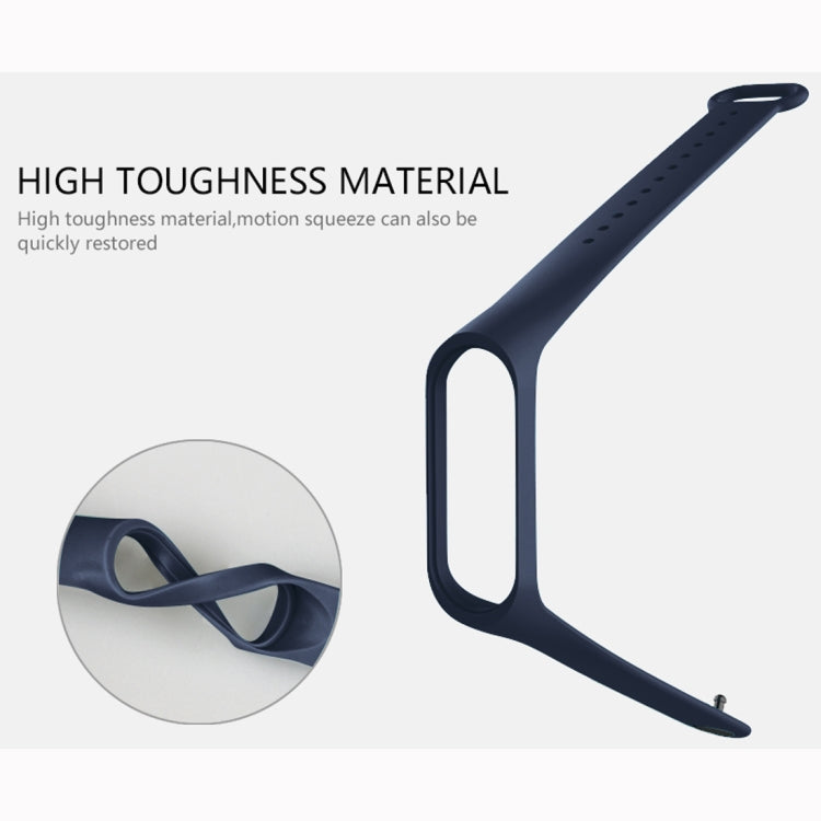 Pure Color Soft TPU  Watch Bands for Xiaomi Mi Band 4, Host Not Included, Black, Orange, Pink, Dark Blue, Wine Red