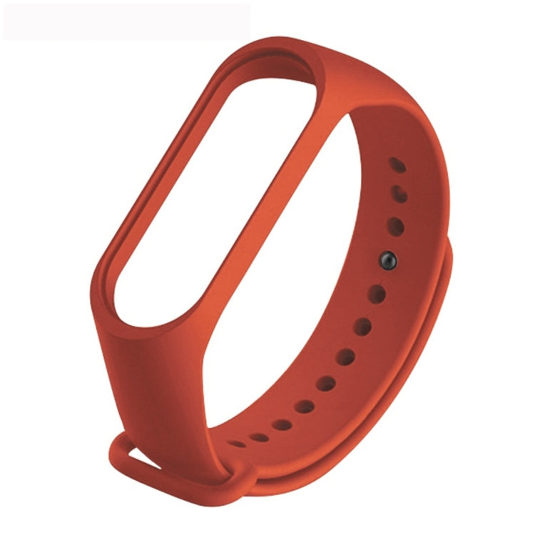 Pure Color Soft TPU  Watch Bands for Xiaomi Mi Band 4, Host Not Included, Black, Orange, Pink, Dark Blue, Wine Red