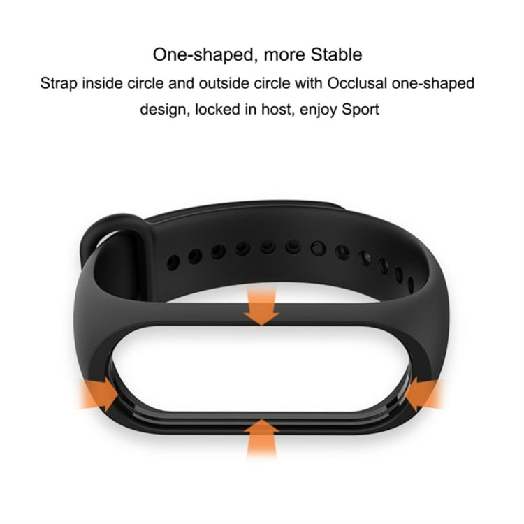 Pure Color Soft TPU  Watch Bands for Xiaomi Mi Band 4, Host Not Included, Orange, Pink, Dark Blue, Wine Red, Black