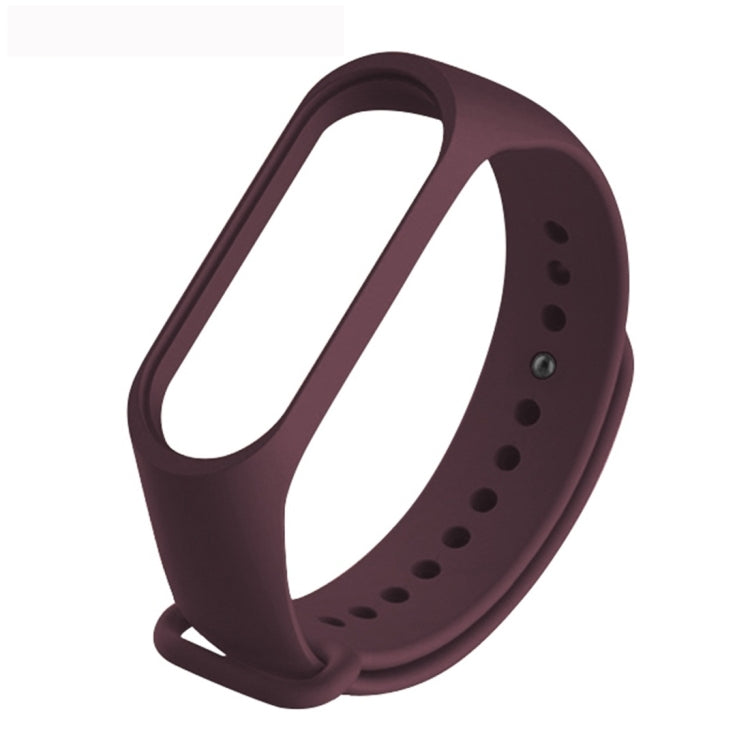 Pure Color Soft TPU  Watch Bands for Xiaomi Mi Band 4, Host Not Included, Black, Orange, Pink, Dark Blue, Wine Red