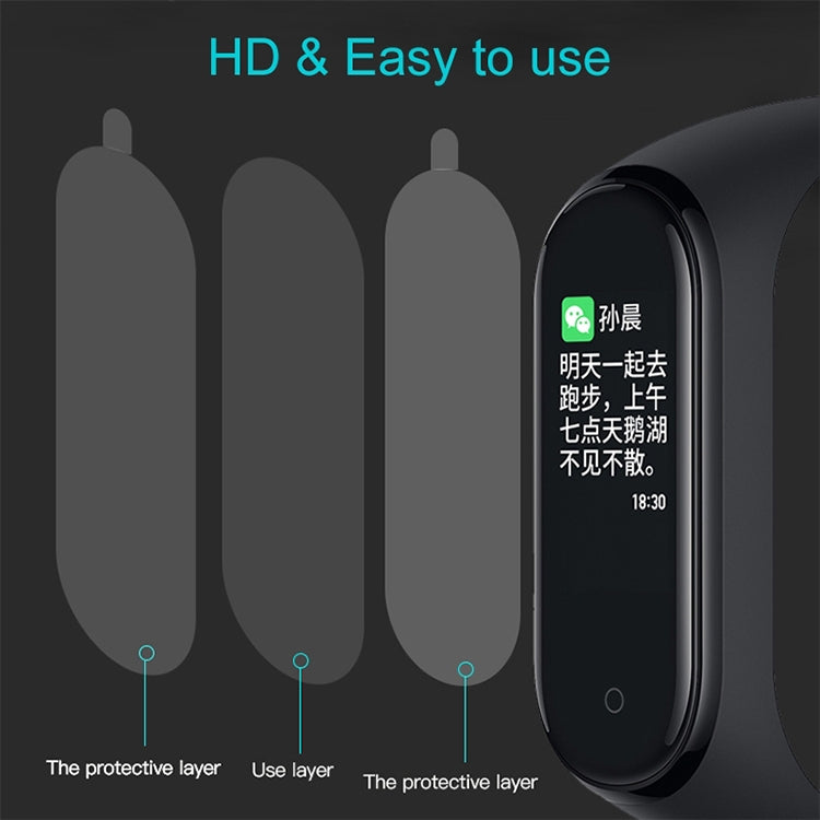 5 PCS PET Soft Screen Protective Film for Xiaomi Mi Band 5/6, 5 PCS