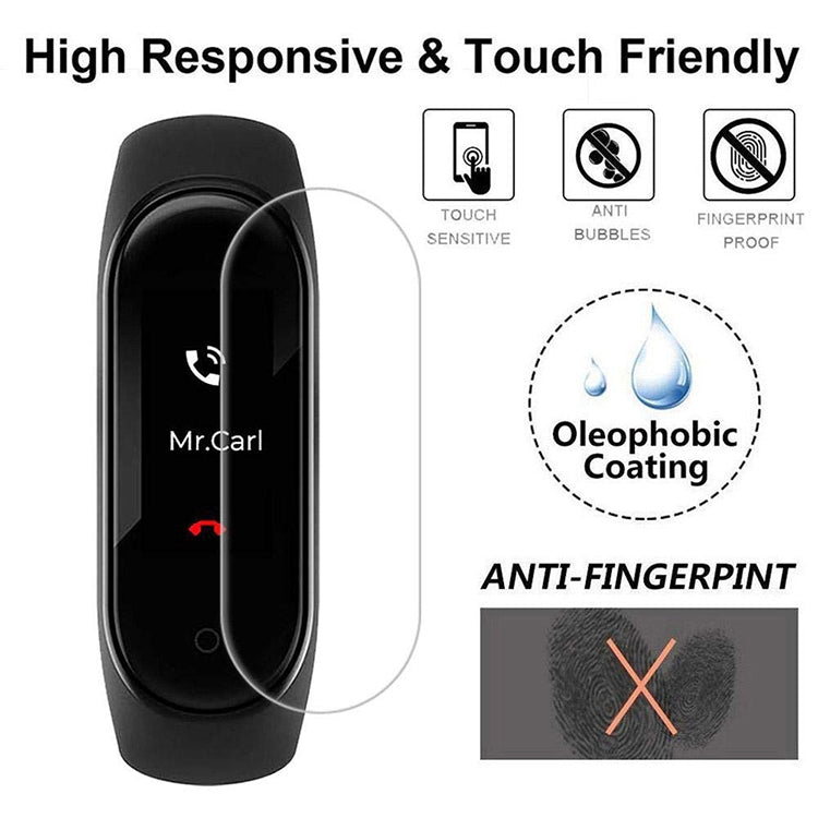 5 PCS PET Soft Screen Protective Film for Xiaomi Mi Band 5/6, 5 PCS