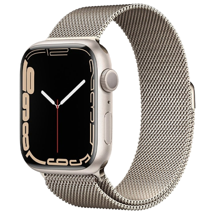 Bracelet de montre magnétique en acier inoxydable à boucle milanaise pour Apple Watch Series 10 42 mm / 9, 8 et 7 41 mm / SE 3, SE 2, 6, SE 5 et 4 40 mm / 3, 2 et 1 38 mm