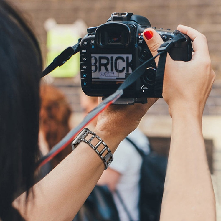 Colorful Diamond Stainless Steel Watch Band for Apple Watch Series 10 42mm / 9&8&7 41mm / SE 3&SE 2&6&SE&5&4 40mm / 3&2&1 38mm