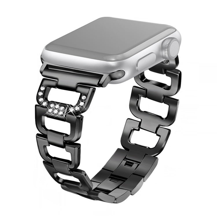 Colorful Diamond Stainless Steel Watch Band for Apple Watch 38-49mm