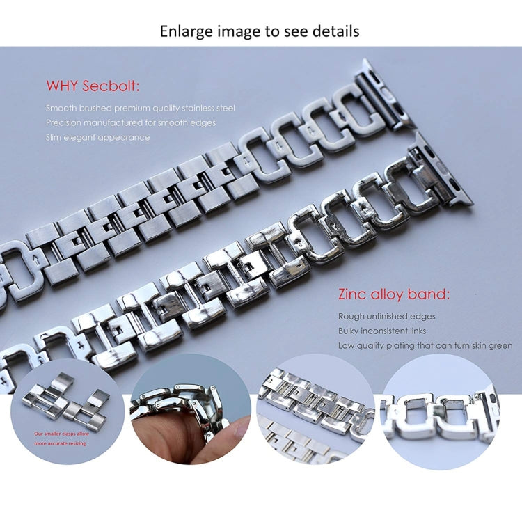 Colorful Diamond Stainless Steel Watch Band for Apple Watch 38-49mm
