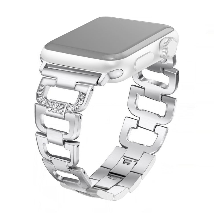 Colorful Diamond Stainless Steel Watch Band for Apple Watch 38-49mm