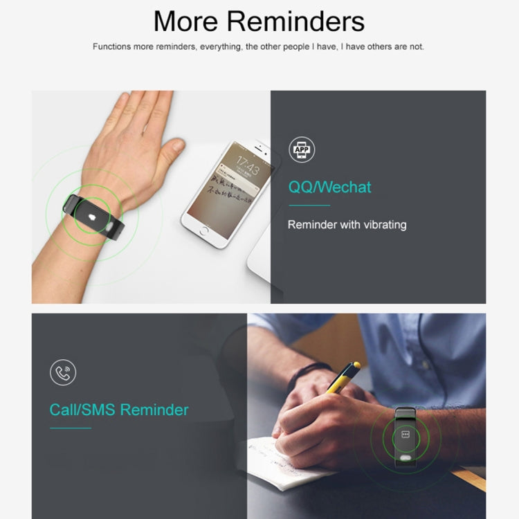 Bracelet connecté TLW T6 avec écran OLED de 0,96 pouce, compatible avec les modes sport, ECG, fréquence cardiaque, tension artérielle et sommeil, T6 noir, T6 bleu, T6 rouge