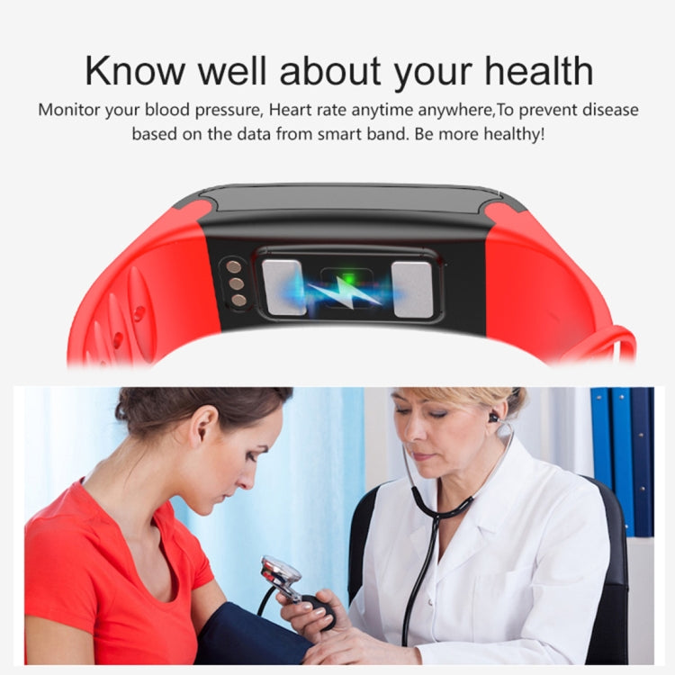 TLW T6 Fitness Tracker 0.96 inch OLED Display Wristband Smart Bracelet, Support Sports Mode / ECG / Heart Rate Monitor / Blood Pressure / Sleep Monitor, T6 Blue, T6 Red, T6 Black