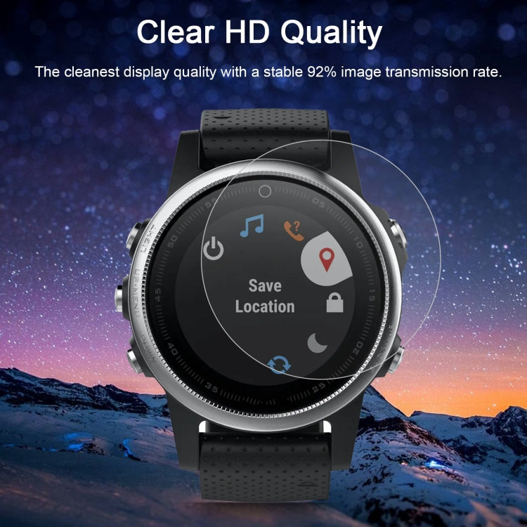 ENKAY Hat-Prince for Garmin Fenix 5S Smart Watch 0.2mm 9H Surface Hardness 2.15D Curved Edge Tempered Glass Film