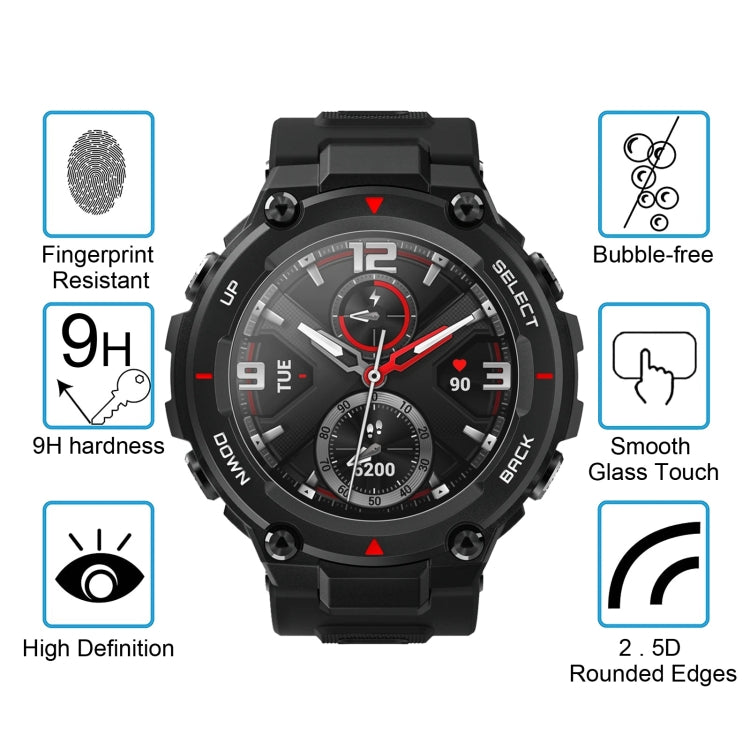 For Huami Amazfit T-Rex 0.26mm 2.5D 9H Tempered Glass Film Screen Protector, For Huami Amazfit T-Rex