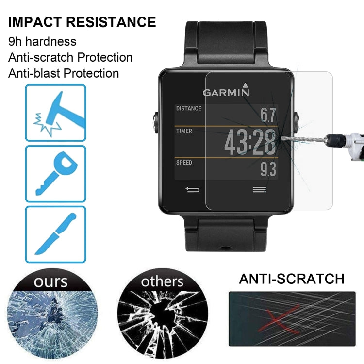 For Garmin Vivoactive 0.26mm 2.5D 9H Tempered Glass Film Screen Protector, For Garmin Vivoactive
