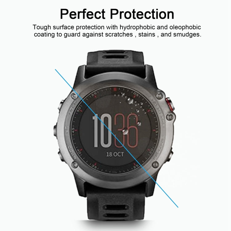 For Garmin Fenix 3 0.26mm 2.5D 9H Tempered Glass Film Screen Protector, For Garmin Fenix 3