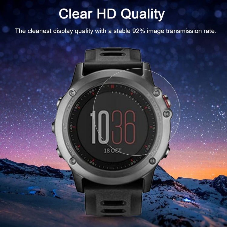 For Garmin Fenix 3 0.26mm 2.5D 9H Tempered Glass Film Screen Protector, For Garmin Fenix 3