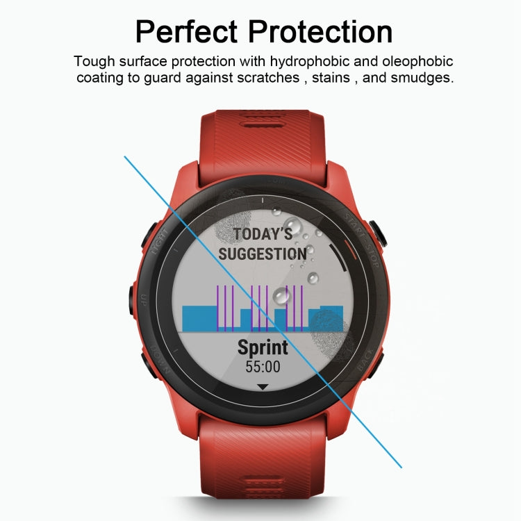 For Garmin Forerunner 745 0.26mm 2.5D 9H Tempered Glass Film Screen Protector, For Garmin Forerunner 745