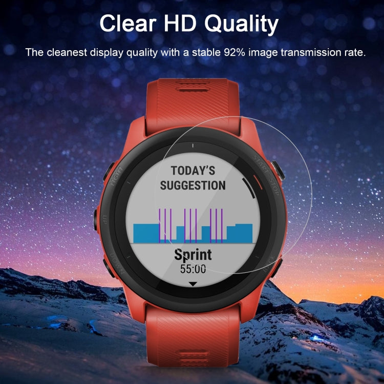 For Garmin Forerunner 745 0.26mm 2.5D 9H Tempered Glass Film Screen Protector, For Garmin Forerunner 745
