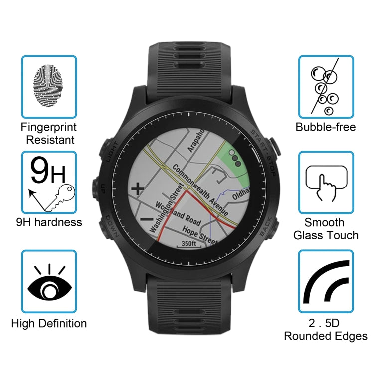 For Garmin Forerunner 945 0.26mm 2.5D 9H Tempered Glass Film Screen Protector, For Garmin Forerunner 945