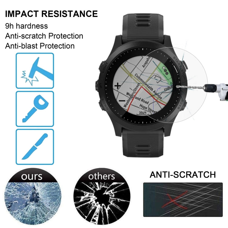For Garmin Forerunner 945 0.26mm 2.5D 9H Tempered Glass Film Screen Protector, For Garmin Forerunner 945
