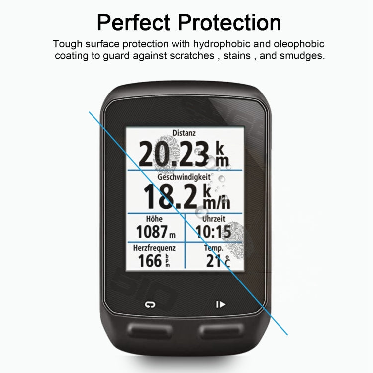 For Garmin Edge 510 0.26mm 2.5D 9H Tempered Glass Film Screen Protector, For Garmin Edge 510