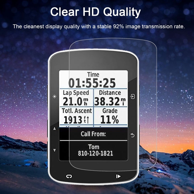 For Garmin Edge 520 0.26mm 2.5D 9H Tempered Glass Film Screen Protector, For Garmin Edge 520