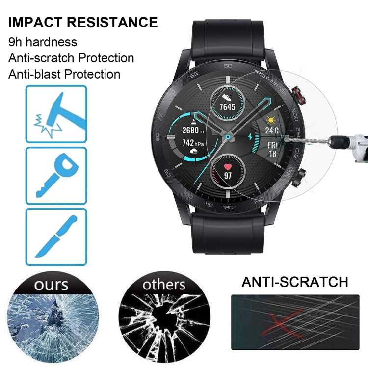 For Huawei Honor Magic Watch2 0.26mm 2.5D 9H Tempered Glass Film Screen Protector, For Huawei Honor Magic Watch2