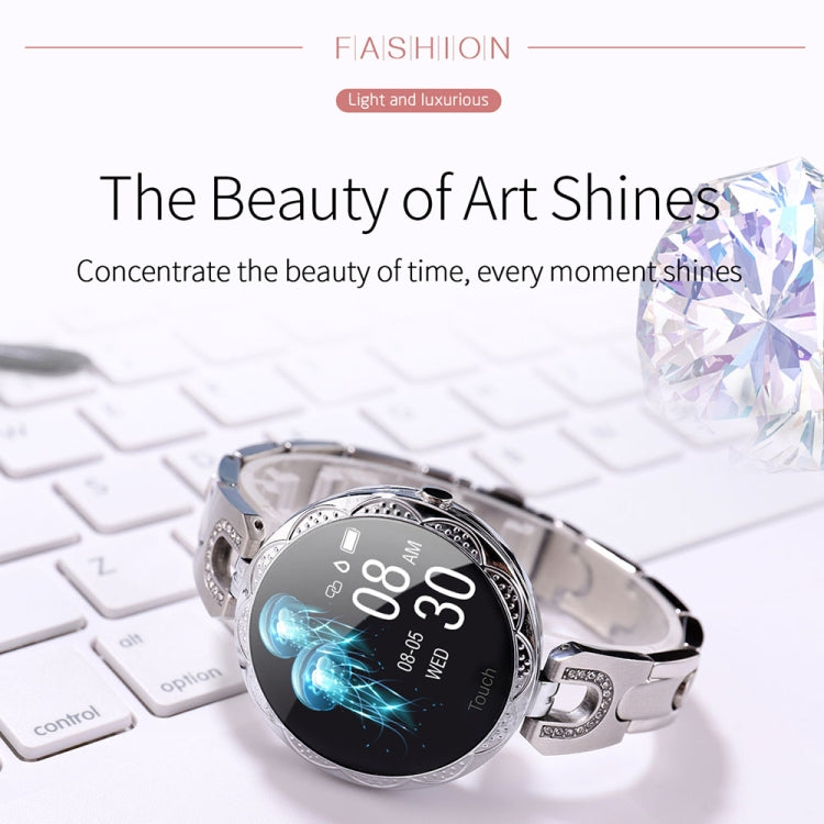 AK15 Fashion Smart Female Bracelet, 1.08 inch Color LCD Screen, IP67 Waterproof, Support Heart Rate Monitoring / Sleep Monitoring / Remote Photography