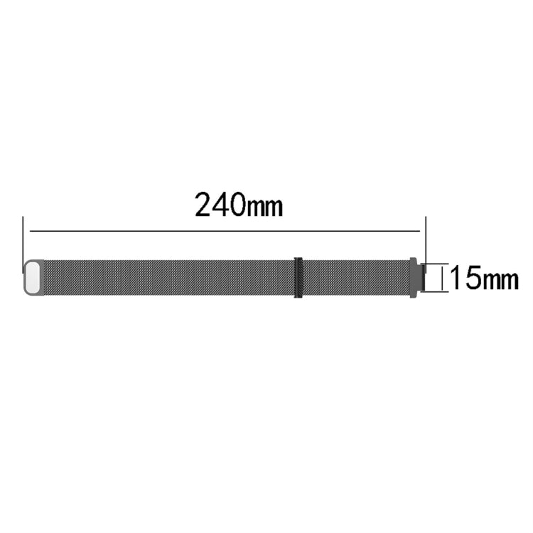 Milanese Watch Band for Garmin Forerunner 235 26cm, 26cm
