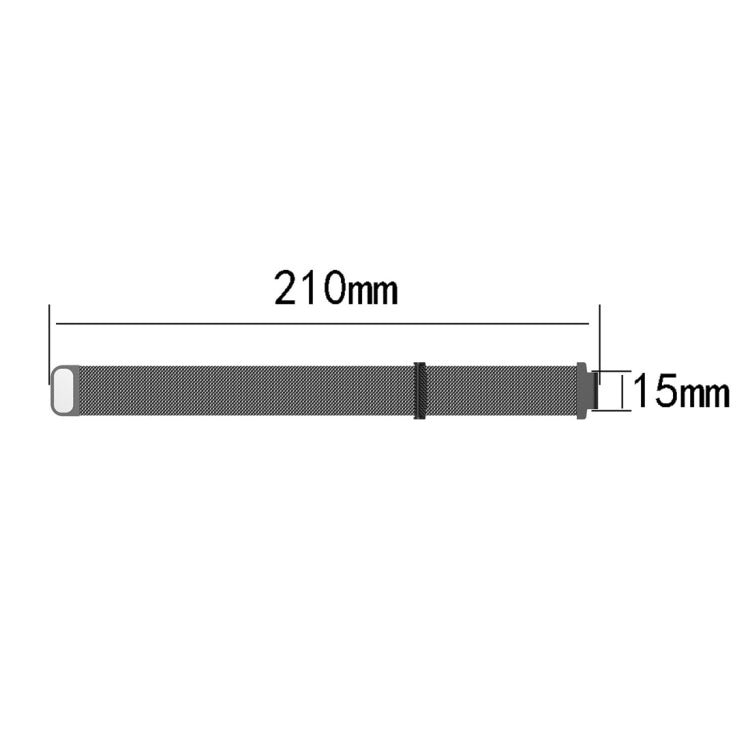 Milanese Watch Band for Garmin Forerunner 235 22cm, 22cm