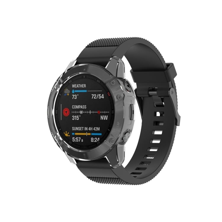For Garmin Fenix 6 TPU Half Coverage Smart Watch Protevtice Case, For Garmin Fenix 6