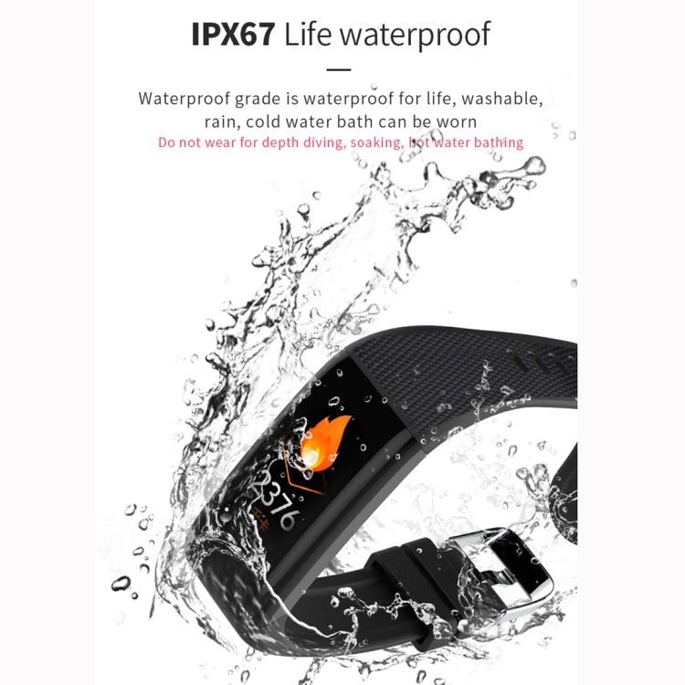 C20 1.14 inch IPS Touch Screen IPX67 Waterproof Smartwatch, Support Call Reminder/ Heart Rate Monitoring /Blood Pressure Monitoring/ Sleep Monitoring