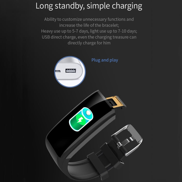 C20 1.14 inch IPS Touch Screen IPX67 Waterproof Smartwatch, Support Call Reminder/ Heart Rate Monitoring /Blood Pressure Monitoring/ Sleep Monitoring