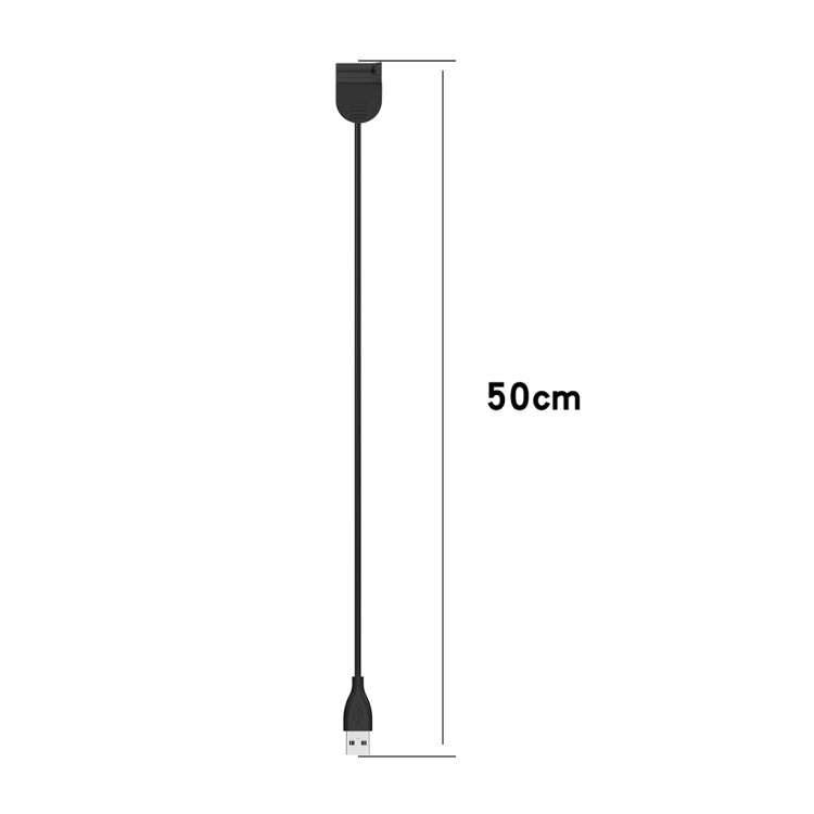 Bracelet magnétique USB avec câble de charge en plastique pour Xiaomi Mi Band 5/6/7, longueur du câble : 50 cm, compatible avec Mi Band 5