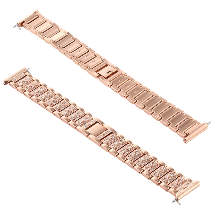 For Fitbit Versa Diamond-studded Stainless Steel  Watch Band