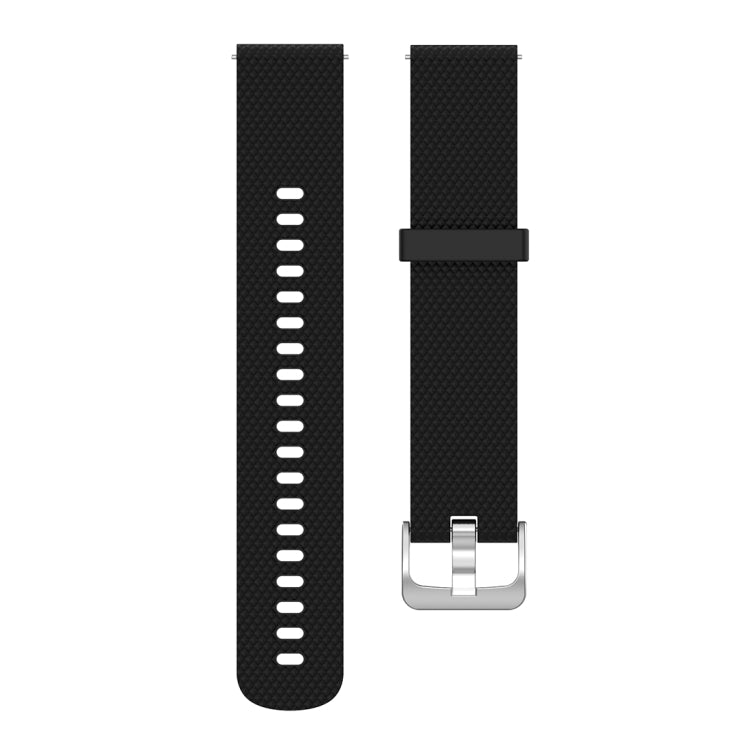 18mm Texture Silicone Wrist Strap Watch Band for Fossil Female Sport / Charter HR / Gen 4 Q Venture HR