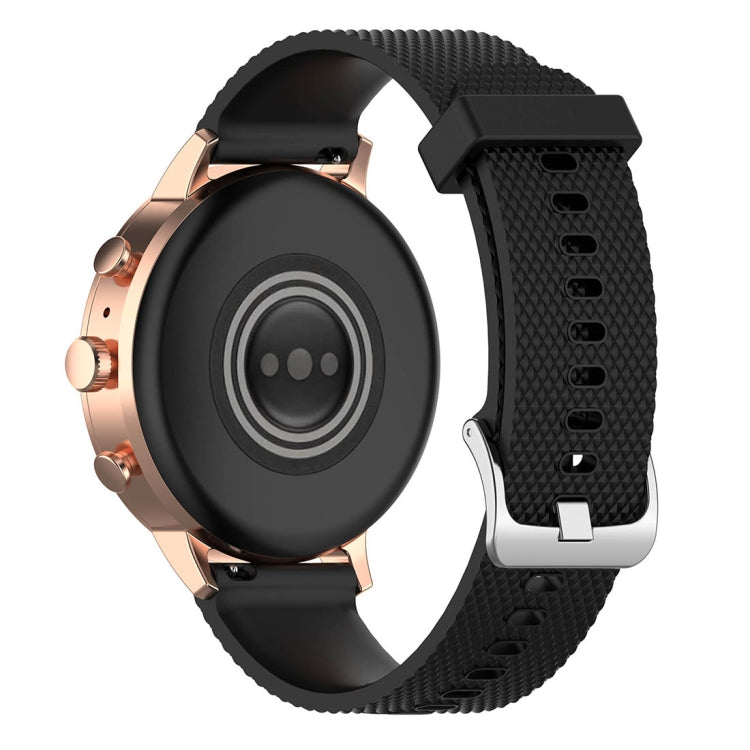 18mm Texture Silicone Wrist Strap Watch Band for Fossil Female Sport / Charter HR / Gen 4 Q Venture HR