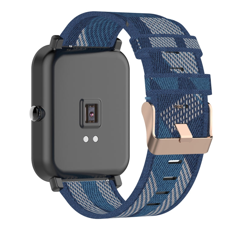 20mm Stripe Weave Nylon Wrist Strap Watch Band for Huami Amazfit GTR 42mm / GTS / BIP / BIP Lite