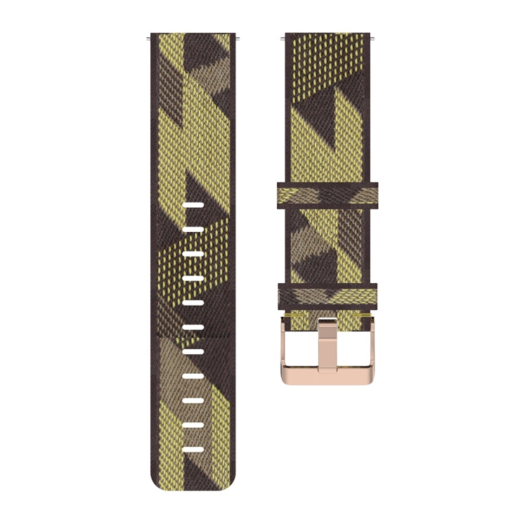 22mm Stripe Weave Nylon Wrist Strap Watch Band for Galaxy Watch 46mm / Gear S3