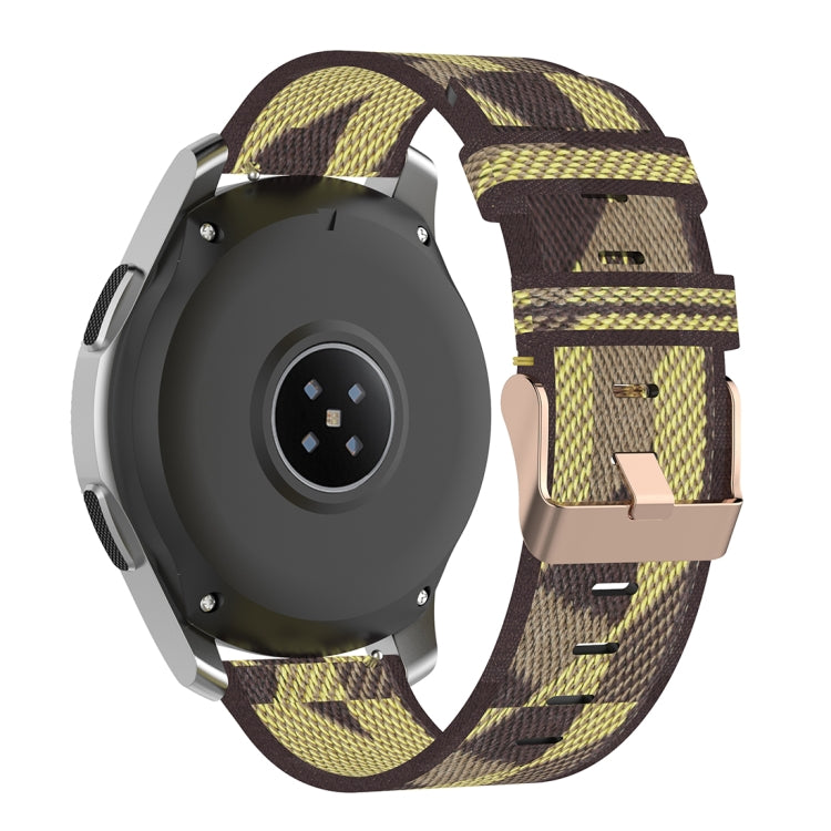 22mm Stripe Weave Nylon Wrist Strap Watch Band for Galaxy Watch 46mm / Gear S3
