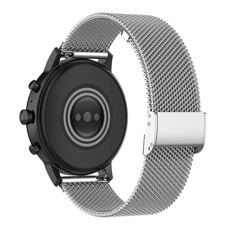 22mm Metal Mesh Wrist Strap Watch Band for Fossil Gen 5 Carlyle / Gen 5 Julianna / Gen 5 Garrett / Gen 5 Carlyle HR