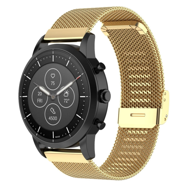 Bracelet de montre en maille métallique 22 mm pour montre connectée hybride Fossil HR, Explorist HR de 4e génération pour homme, sport pour homme