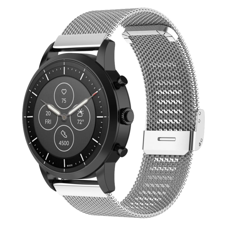 Bracelet de montre en maille métallique 22 mm pour montre connectée hybride Fossil HR, Explorist HR de 4e génération pour homme, sport pour homme