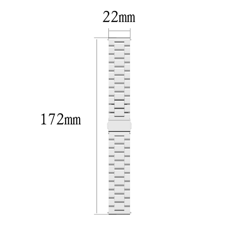 Bracelet de montre en acier 22 mm pour montre connectée hybride Fossil HR, Explorist HR (4e génération) et Sport (homme)