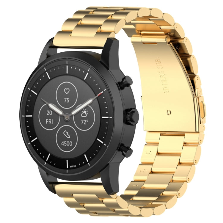 Bracelet de montre en acier 22 mm pour montre connectée hybride Fossil HR, Explorist HR (4e génération) et Sport (homme)