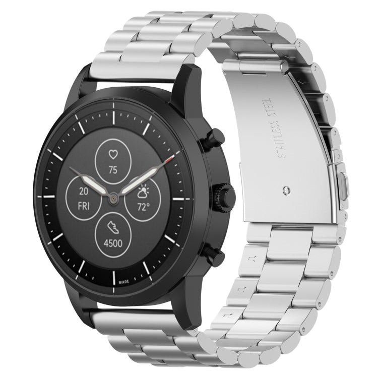 Bracelet de montre en acier 22 mm pour montre connectée hybride Fossil HR, Explorist HR (4e génération) et Sport (homme)