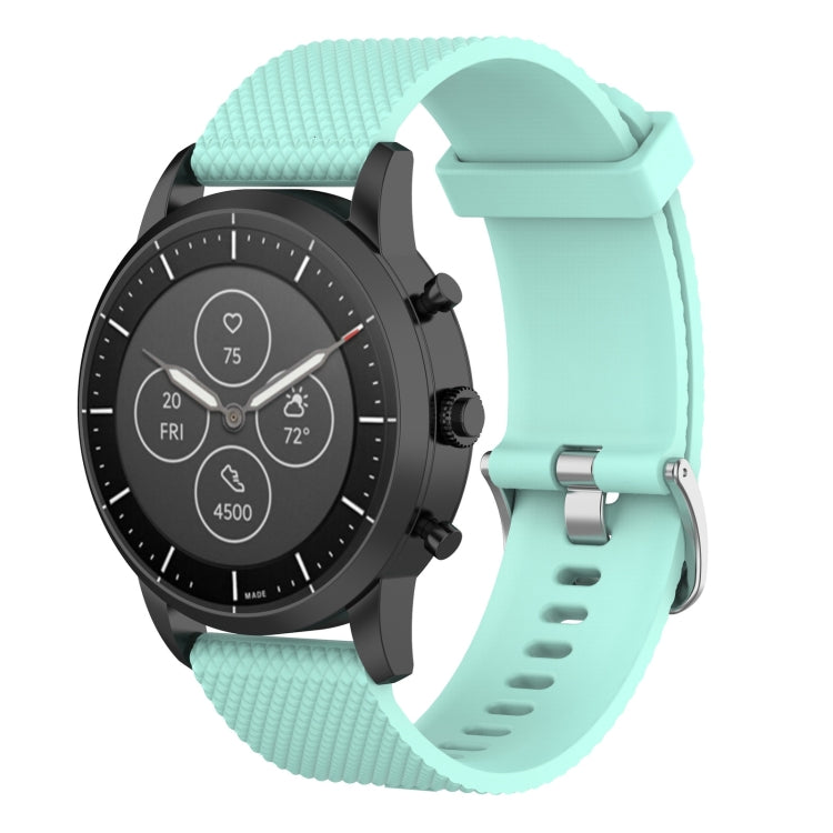 22mm Texture Silicone Wrist Strap Watch Band for Fossil Hybrid Smartwatch HR, Male Gen 4 Explorist HR, Male Sport
